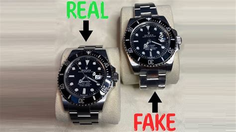 what does a fake rolex submariner look like